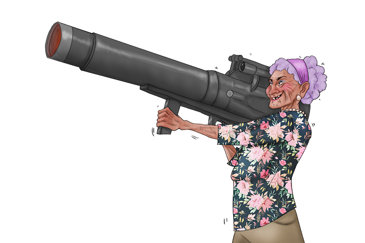 Movement: See someone aim a gun.